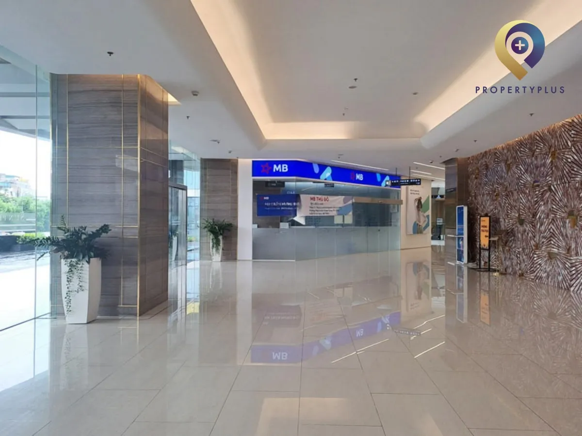 Sảnh tầng trệt tòa nhà Sun Grand City Ancora.
